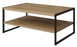 Klubska miza Eko - wotan hrast/črna kovina - 24N0MJ97