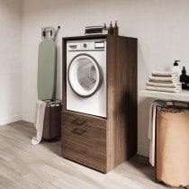Helvetia meble - Omara za pralni stroj Aza - oreh villa - 30OVME60