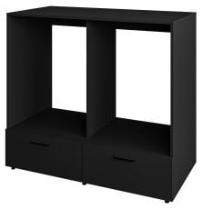 Omara za pralni stroj z 2 predaloma Roza - črni oniks - 30W3NO65