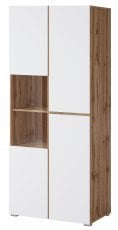 Vitrina Cross - hrast votan/bela - 24N9MY12