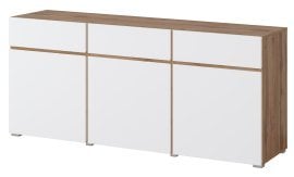 Komoda Cross - hrast votan/bela - 24N9MY43