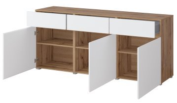 Helvetia meble - Komoda Cross - hrast votan/bela - 24N9MY43