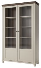 Široka vitrina Evora - svetlo bež/svetlo bež/hrast dunin - 24D1JU13