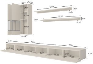 Helvetia meble - Dnevna soba Baros - hrast wotan - 24N0BM10