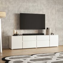 Helvetia meble - TV komoda Asymetric - bela - 2497OA39