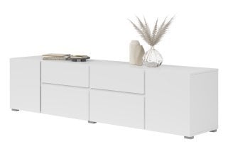 Helvetia meble - TV komoda Asymetric - bela - 2497OA39