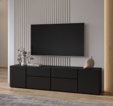 Helvetia meble - TV komoda Asymetric - črni oniks - 24W3OA39