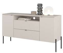Helvetia meble - Komoda Ore - kašmir z rebrasto strukturo - 24KROG26