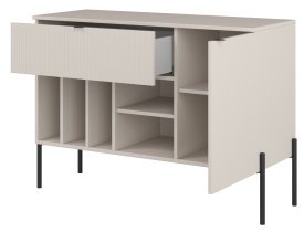 Helvetia meble - Komoda Ore - kašmir z rebrasto strukturo - 24KROG45