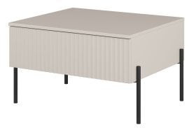 Klubska miza Ore - kašmir z rebrasto strukturo - 24KROG98