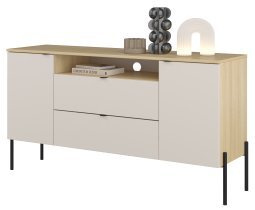 Helvetia meble - Komoda Ore - hrast lindberg/kašmir - 24LKOG26