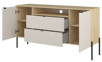 Helvetia meble - Komoda Ore - hrast lindberg/kašmir - 24LKOG26
