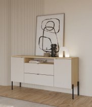 Helvetia meble - Komoda Ore - hrast lindberg/kašmir - 24LKOG26