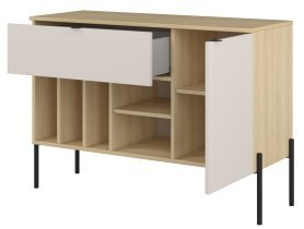 Helvetia meble - Komoda Ore - hrast lindberg/kašmir - 24LKOG45