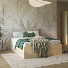 Postelja Terra s predalom 180x200 cm - hrast - 24LGON52