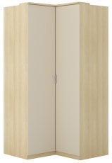 Kotna garderobna omara Terra - hrast/bež - 24LBON16
