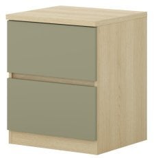 Nočna omarica Terra - hrast/evkaliptus - 24LEON22