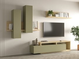 Dnevni regal Bota - hrast/eukaliptus - 24LEFG09