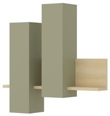 Viseča omarica s polico Bota - hrast/eukaliptus - 24LEFG04