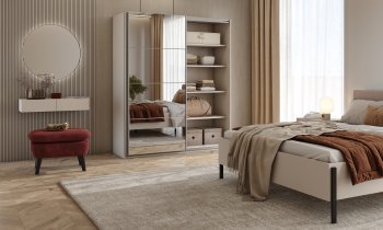 Helvetia meble - Garderobna omara Beta 180 cm - kašmir - 22KL1656