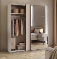 Helvetia meble - Garderobna omara Beta 180 cm - kašmir - 22KL1656