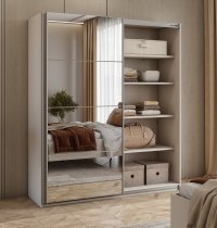 Helvetia meble - Garderobna omara Beta 180 cm - kašmir - 22KL1656