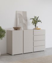 Helvetia meble - Komoda Asymetric - kašmir - 24KSOA42