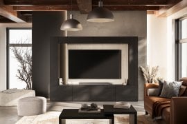 Dnevni regal Aura - črna - 24W7OW10
