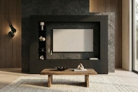 Dnevni regal Aura - črna - 24W7OW11