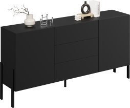 Helvetia meble - Komoda Jukon 3D - črni onyx - 24W3ND26
