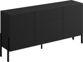 Komoda Jukon 3D - črni onyx - 24W3ND26