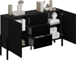 Helvetia meble - Komoda Jukon - črni onyx - 24W3ND43