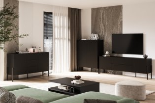 Helvetia meble - Komoda Jukon - črni onyx - 24W3ND43