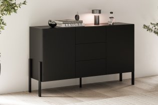 Helvetia meble - Komoda Jukon - črni onyx - 24W3ND43