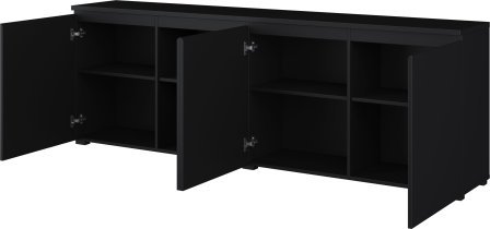 Helvetia meble - Komoda Modo 4D - črni onyx - 24W3OJ25