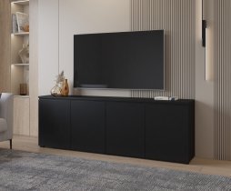 Helvetia meble - Komoda Modo 4D - črni onyx - 24W3OJ25