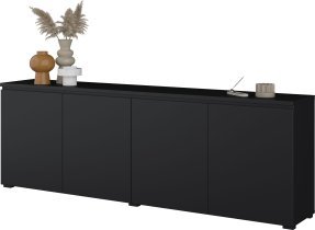 Helvetia meble - Komoda Modo 4D - črni onyx - 24W3OJ25