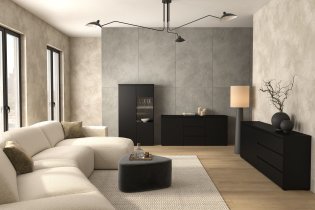 Helvetia meble - Komoda Modo 2D3S - črni onyx - 24W3OJ26