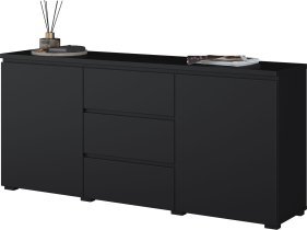 Helvetia meble - Komoda Modo 2D3S - črni onyx - 24W3OJ26