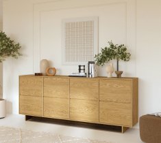 Helvetia meble - Široka komoda Tatami - hrast - 24BDPA25