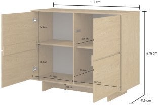 Helvetia meble - Komoda Tatami - hrast - 24BDPA45