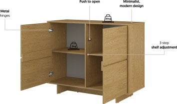Helvetia meble - Komoda Tatami - hrast - 24BDPA45