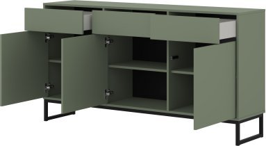 Helvetia meble - Komoda Loft - zelena - 24G2OZ43