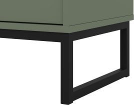 Helvetia meble - Široka komoda Loft - zelena - 24G2OZ47