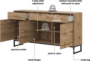 Helvetia meble - Komoda Loft - votan hrast - 24N0OZ43