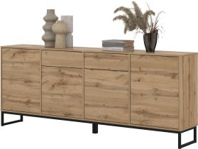 Helvetia meble - Široka komoda Loft - votan hrast - 24N0OZ47