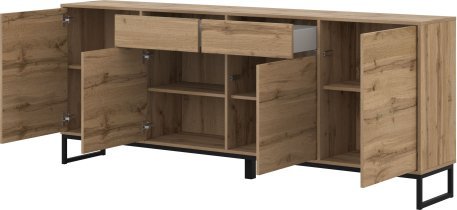 Helvetia meble - Široka komoda Loft - votan hrast - 24N0OZ47