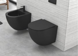 Karag - WC školjka LT 046 črna rimless