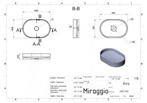 Miraggio - Nadpultni umivalnik Kira