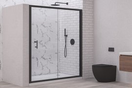 Tuš vrata Flora 500 Nero 120x190 cm